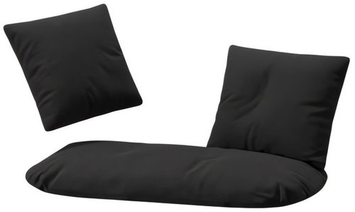 Gardlov 27380 Set of cushions for double hanging rocking chair 3 pcs, black - Chair Cushion - Main image