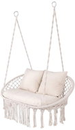 Gardlov 27379 Double hanging rocking chair, load capacity 300 kg, beige - Hanging Chair