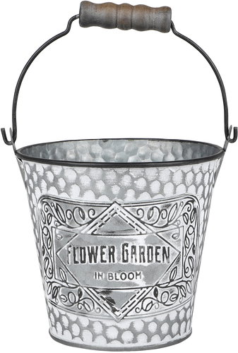 DOCHTMANN Flower Garden bucket 11,5 × 10,5 cm, metal - Flower Pot - Main image