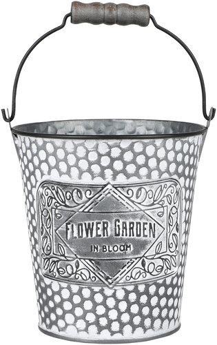 DOCHTMANN Flower Garden bucket 12,5 × 14 cm, metal - Flower Pot - Main image