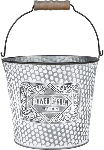 DOCHTMANN Flower Garden bucket 17 × 14 cm, metal - Flower Pot - Main image