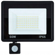 Verk 12349 Halogen LED spotlight with dusk and motion sensor 50 W, 6000 K, IP66 - LED Reflector