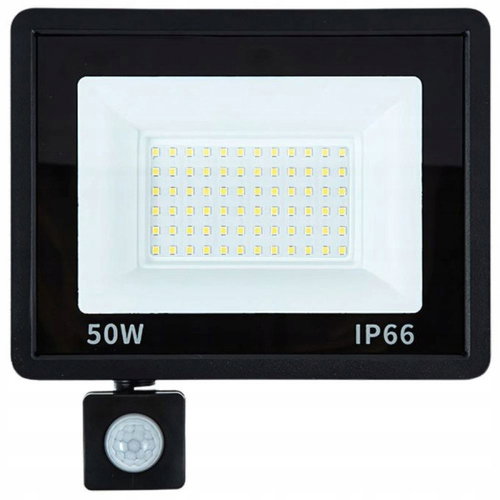 Verk 12349 Halogen LED spotlight with dusk and motion sensor 50 W, 6000 K, IP66 - LED Reflector - Main image