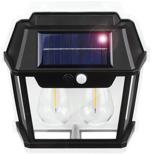 RealG RC-K-2204 Solar LED double wall light with motion sensor - Garden Lighting - Main image