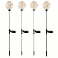 RealG RC-K-2188 Solar garden LED lamps, ball, plug-in, waterproof, 4 pcs - Garden Lighting