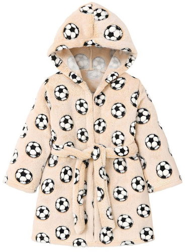 EXCELLENT Beige bathrobe size 134 - Footballer - Bathrobe - Main image