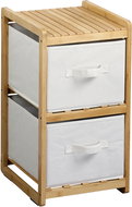 KESPER Bamboo shelf with two storage boxes 29,5 × 33,5 × 57 cm - Shelving Unit