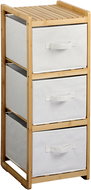 KESPER Bamboo shelf with three storage boxes 29,5 × 33,5 × 87 cm - Shelving Unit