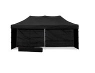 Ambitent Scissor Party Tent 3 × 6 m ALU Premium 4 pcs full sides, black - Party Tent