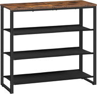 Vasagle Elviro Botník s látkovými policemi 75 cm černý/hnědý - Shoe Rack