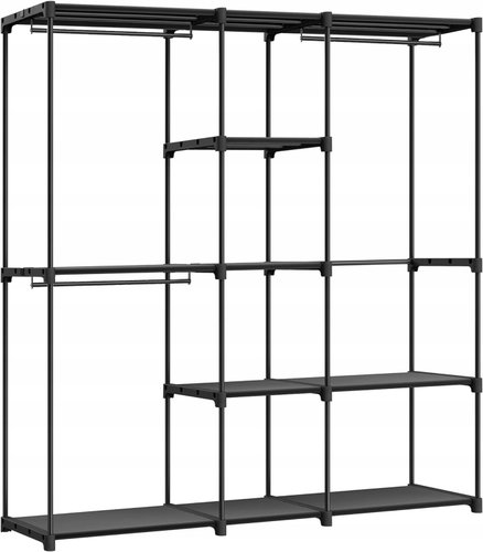 Songmics Melisa Open wardrobe 182 cm black - Wardrobe - Main image