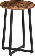 Vasagle Fly Kulatý odkládací stolek hnědo/černý - Side Table