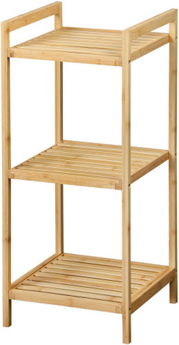 KESPER Bamboo shelf, 3 shelves 30 × 30 × 70 cm - Shelving Unit - Main image
