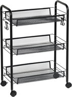 KESPER Metal kitchen trolley, mobile, 3 tiers 47 × 37 × 81,5 cm - Cart