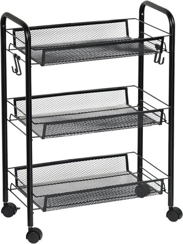 KESPER Metal kitchen trolley, mobile, 3 tiers 47 × 37 × 81,5 cm - Cart - Main image