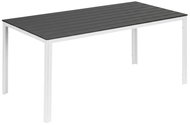 MultiGarden SAK-156 Zahradní stůl pro 6 osob 156 × 78 cm, polywood, šedo-bílý - Garden Table