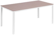 MultiGarden SAK-156-3-5 Zahradní stůl 156 × 78 cm, polywood, béžovo-bílý - Garden Table
