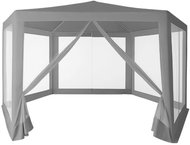 MultiGarden PAW Zahradní stan 2 × 2 × 2 m s moskytiérou, šedý - Zahradní altán