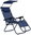 ZRL009 Garden recliner with canopy, blue