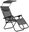 ZRL009 Garden recliner with canopy, grey