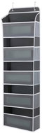 Ruhhy 27606 Závěsný organizér na dveře, 5 polic, 142 × 40 × 17 cm, šedý - Závěsný organizér