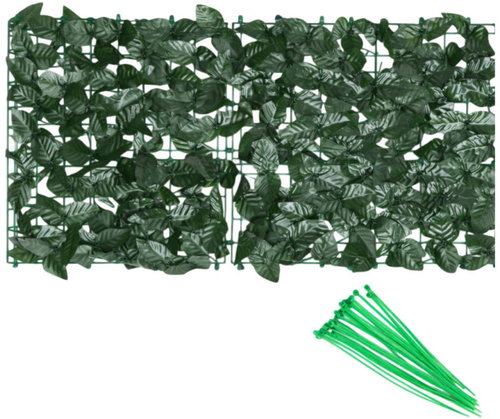 MultiGarden BP-102 Artificial ivy fence 50 × 500 cm, dark green - Decorative Wire Mesh - Main image