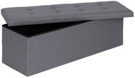 ModernHome TH-PO-7-4 Stool with storage 111 × 38 cm, light grey - Ottoman