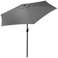 MultiGarden SL-UM003C Garden umbrella, foldable with handle 270 cm, grey - Sun Umbrella
