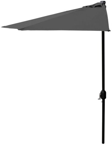 MultiGarden SL-UM016 Semi-circular garden parasol against the wall 2,7 m, grey - Sun Umbrella - Main image