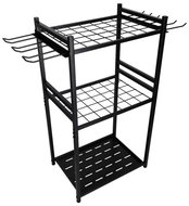 Luaro KX2851 Stojan na zahradní nářadí, ocel, 81 × 43 × 30 cm, černý - Stand