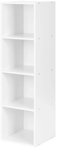 ModernHome KJZ2173 Shelving unit, 4 shelves, MDF, white - Shelving Unit - Main image