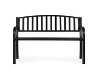 MultiGarden WYI-XG223 Zahradní lavice s opěradlem 120 × 50 cm, černá - Garden Bench