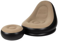 Gardlov 25365 Nafukovací relaxační křeslo s podnožkou, černohnědé - Inflatable Chair