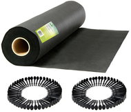 Plonos 490700 Zahradní agrotextilie 1,6 × 50 m 90 g/m2 + 100 kolíků, černá - Nonwoven Fabric