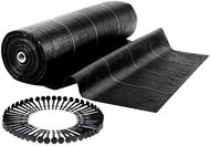 Plonos 490800 Zahradní agrotextilie 1,6 × 50 m 70 g/m2 + 50 upevňovacích kolíků, černá - Woven Fabric