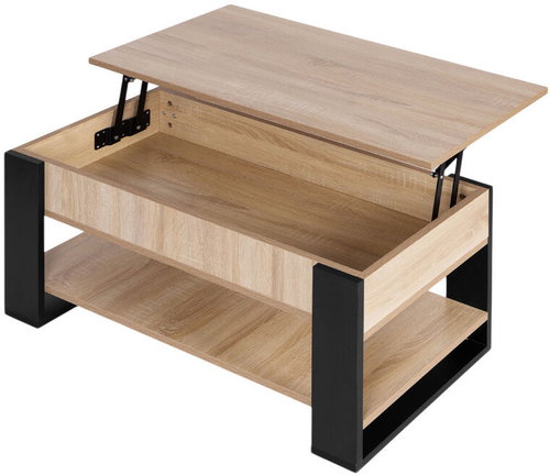 ModernHome TH-MST-16-1 Coffee table with hinged top 90 cm, storage space, oak sonoma - Coffee Table - Main image