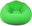 Inflatable relaxing velvet armchair, green