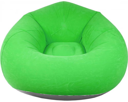 Verk 27535 Inflatable relaxing velvet armchair, green - Felfújható szék - Fő fotó