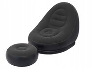 Verk 27532 Nafukovací relaxační křeslo s podnožkou, černé - Inflatable Chair