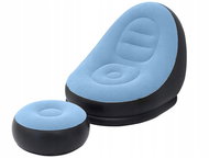 Verk 27532 Nafukovací relaxační křeslo s podnožkou, modré - Inflatable Chair