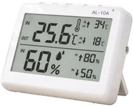 Verk 09237 LCD meteorologická stanice s teploměrem, sondou a vlhkoměrem, bílá - Weather Station