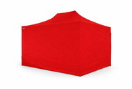 Ambitent Nůžkový Párty stan 3 × 4,5 m ALU Standard 4 ks plné bočnice - červený - Party Tent