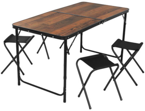 Gardlov 27304 Folding garden set, table + 4 chairs, brown - Garden Furniture - Main image