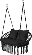 Gardlov 27377 Dvojité závěsné houpací křeslo, nosnost 300 kg, černé - Hanging Chair