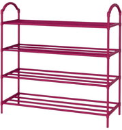 Verk 27542 Regál na boty se 4 policemi 72 × 63 × 24 cm, růžový - Shoe Rack