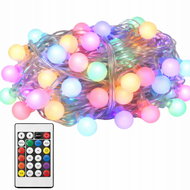 Verk 12444 Světelné kuličky RGB, 50 LED, USB, dálkové ovládání, Bluetooth - Light Chain