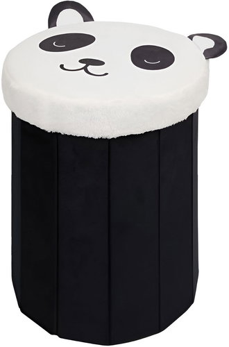 Excellent Round stool with storage space - Panda - Ottoman - Main image