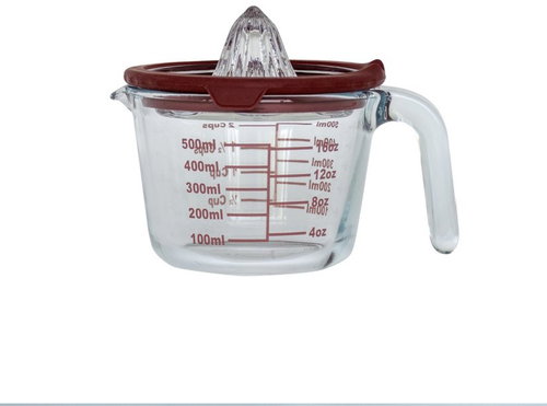 Pebbly PKV-085 Glass citrus juicer, manual, 0,5 l - Fruit Press - Main image