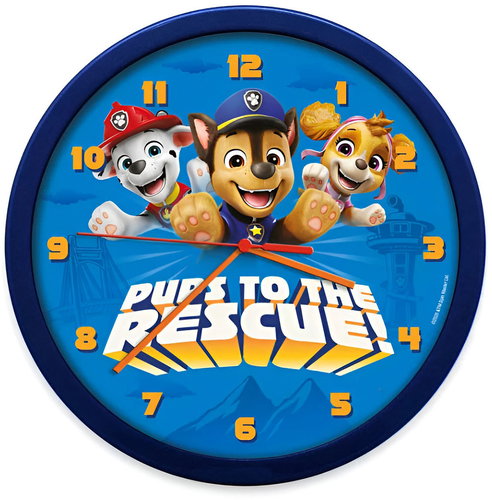 JAVOLI Wall Clock 25 cm - Paw Patrol/Rescuers - Wall Clock - Main image