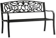 LEAN 29322 Kovová zahradní lavice 127 × 61 × 87 cm, černá - Garden Bench